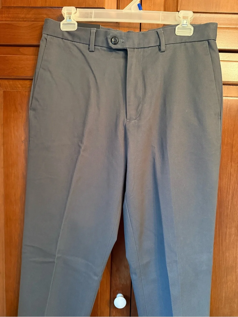 Banana Republic Men's Flat-Front Dress Pants in Slate Gray 30x32 NWT